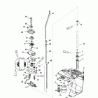 15 (4-STROKE) 1B227000 & Up Корпус редуктора, вертикальный вал, передаточное о...