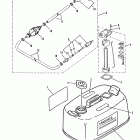 30A 689-321377 THRU 689-250100      (E) Fuel tank and fuel line assembly (original equipme...