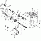 15 (4-STROKE) 1B227000 & Up Корпус редуктора, гребной вал, передаточное отноше...