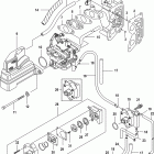 9.9 (4-STROKE)(209cc) 0R042475 & Up Intake manifold and fuel pump