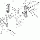 90 (3 CYL.) 0G760300 THRU 0T979999 Transom bracket(sn- usa 0t800999 /  bel 0p267999 a...