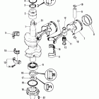 40A (ABOVE PROP. EXHAUST) 676-A00346 THRU 007735     (M) Коленвал и поршни