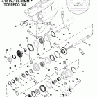 140 JET 0G303046 THRU 0G760299 Корпус редуктора, вал гребного винта (обратное вра...