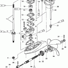 4 (2-STROKE) 0T894439 & Up Gear housing components