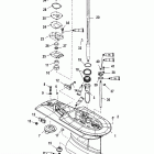125 (4 CYL.) 0G760300 THRU 0T979999 Gear housing, drive 2.07:1 usa-0t627235 / bel-0p21...