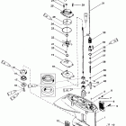 25 (2 CYL.) 1B000001 & Up Корпус редуктора, вертикальный вал (2.25:1 gear ra...