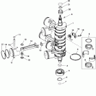 200 (DFI) 0T178500 THRU 0T598999 Crankshaft, pistons - and connecting rods