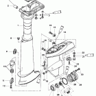 4 (2-STROKE) 0T894439 & Up Driveshaft housing / gear housing