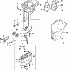 9.9 (4-STROKE)(209cc) 0R042475 & Up Driveshaft housing, bigfoot
