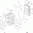 25 (4-STROKE) 0T409000 THRU 1B344298 Головка цилиндра