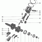402 3340783 THRU 7047607 Crankshaft, piston and connecting rod assembly