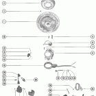 200 3537531 THRU 4709592 Flywheel, ignition coil, stator and switch box(gro...