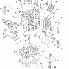 15 SEAPRO (4-STROKE) 0R051685 THRU 0R123564 Блок цилиндров