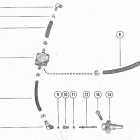 45, 4.5 (1 CYL.) 4107220 THRU 5595531 Fuel pump and fuel line assembly (serial group #15...