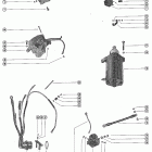 500 2742142 THRU 7051982 Starter motor, starter solenoid, rectifier and wir...