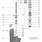402 3340783 THRU 7047607 Корпус редуктора, вал гребного винта