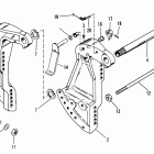 35 0B110789 AND UP Кронштейн крепления к транцу