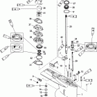 110 Jet (2.5L) 1B690542 & Up Gear housing, driveshaft - standard / counter rota...