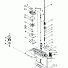18 6416713 THRU 6443972 Gear housing (drive shaft) (screw inserted from to...