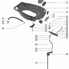 1150 3525441 THRU 4855152 Bottom cowl and shift linkage