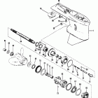 V-150 Work 4868998 THRU 0A904645 Gear housing, propeller shaft - without a drivesha...