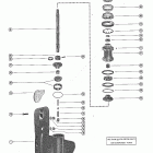 500 7051983 THRU 7068997 Корпус редуктора, вал гребного винта