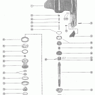 1500 7010533 THRU 7112772 Корпус редуктора, вал гребного винта
