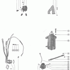 500 1639473 THRU 1755548 Starter motor, starter solenoid, rectifier and wir...