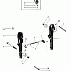 V-150 Work 4868998 THRU 0A904645 Transom brackets(s / n-usa-5503246 / aus-8062734 a...