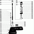 500, 50 7068998 THRU 7143687 Gear housing assembly, complete (serial group no. ...