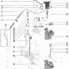 500 1421113 THRU 1639472 Caburetor linkage and choke solenoid