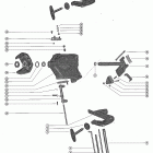 402 3340783 THRU 7047607 Зажим и поворотный кронштейн в сборе