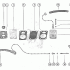 45, 4.5 (1 CYL.) 4107220 THRU 5595531 Fuel pump and fuel line assembly (serial group #14...