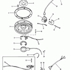 35 (2 CYL.) 209608 AND UP Flywheel, ignition coil and switch box