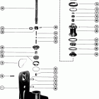 500, 50 7068998 THRU 7143687 Gear housing assembly, complete (serial group no. ...