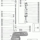 402, 40 (2 CYL.) 7112423 THRU 7144762 Gear housing assembly, complete (page 1 of 2)