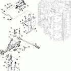 110 Jet (2.5L) 1B690542 & Up Рычаг дросселя и вал механизма переключения переда...