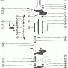 1150 3525441 THRU 4855152 Clamp bracket and reverse lock