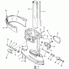 35 0B110789 AND UP Drive shaft housing (long shaft)