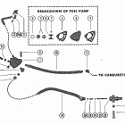 402 3340783 THRU 7047607 Fuel pump assembly and fuel lines