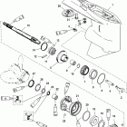 V-150 EFI (2.5L) 1B227000 & Up Корпус редуктора, вал гребного винта - стандартное...