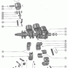 500 7051983 THRU 7068997 Коленчатый вал,поршнь и шатун