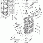 110 Jet (2.5L) 1B690542 & Up Блок цилиндров и торцевые крышки