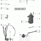 402 3340783 THRU 7047607 Starter motor, rectifier and wiring harness
