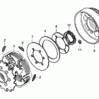TRX500FPA Сцепление