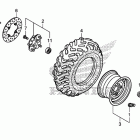 TRX500FE Переднее колесо