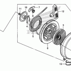 TRX500FE Ручной стартер