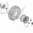 TRX500FE Заднее колесо