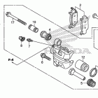 TRX500FE Передний тормозной суппорт