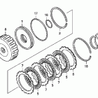 TRX680FA Сцепление (пониженая)